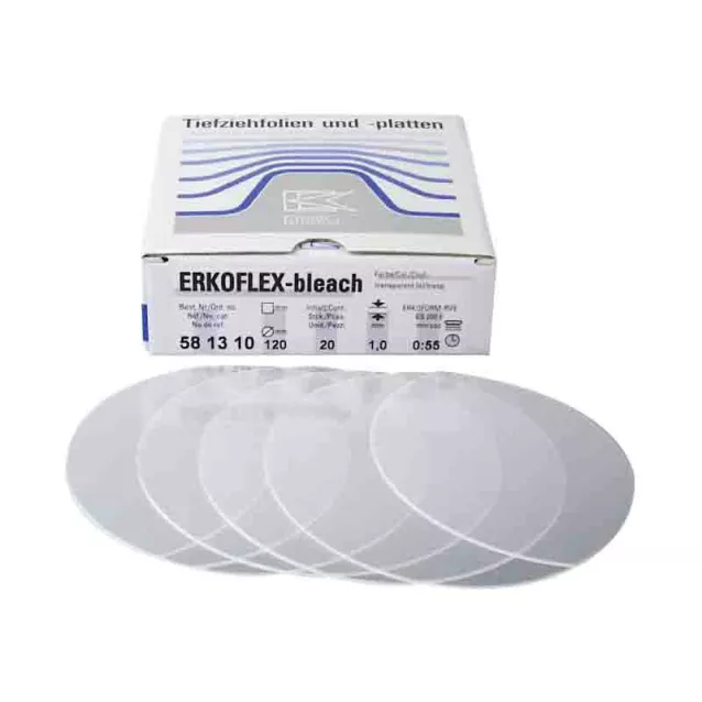 Erkoflex-Bleach Diam 120 Epais. 1Mm Transparent (100) - 03-551