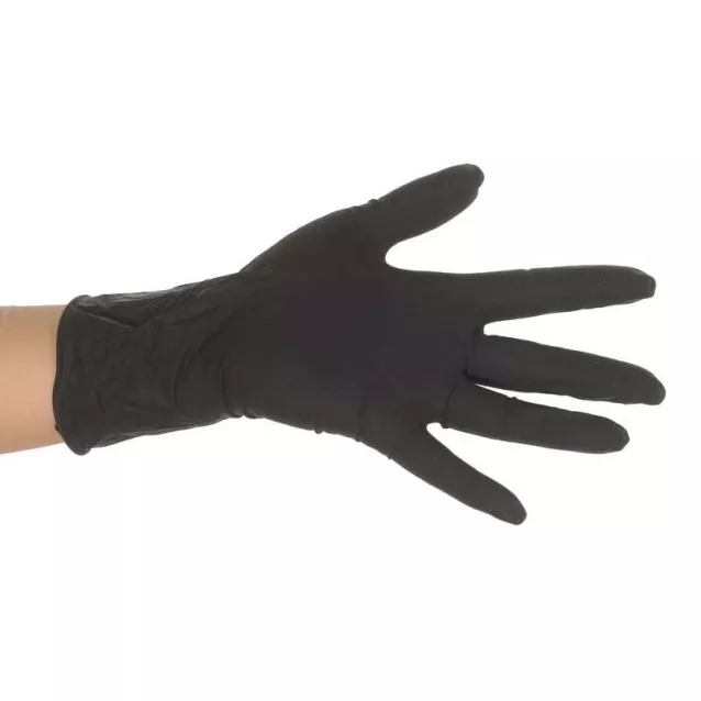 Gants Latex Noir Dragon Skin Non Poudres S 6/7 (100) - 50-333