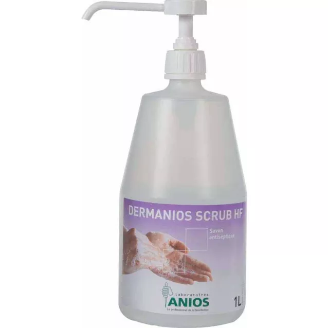 Dermanios Scrub H.F. Le Bidon De 1 Litre Avec Pompe Vissée - Anios - 53-028