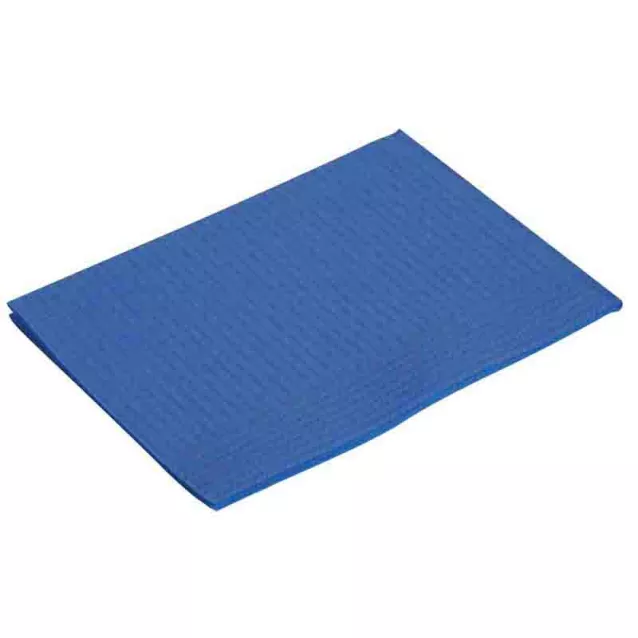 Serviettes Plastifiees 45X33Cm Bleu Fonce Medibase(500) - 53-034