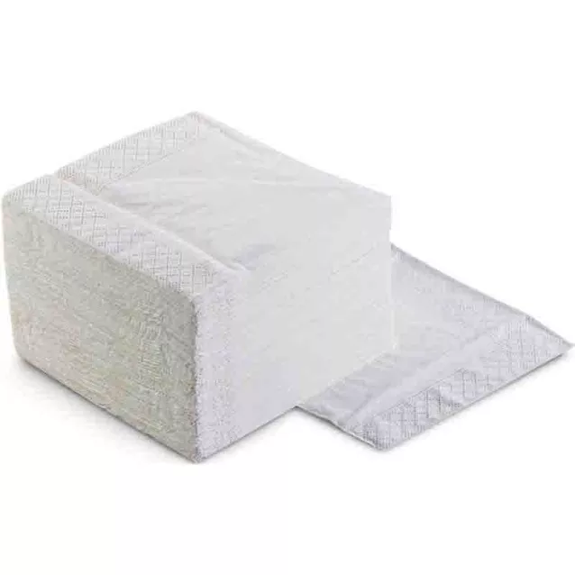 Serviettes 30X28Cm Blanc 2 Plis Medibase (4800) - 53-040