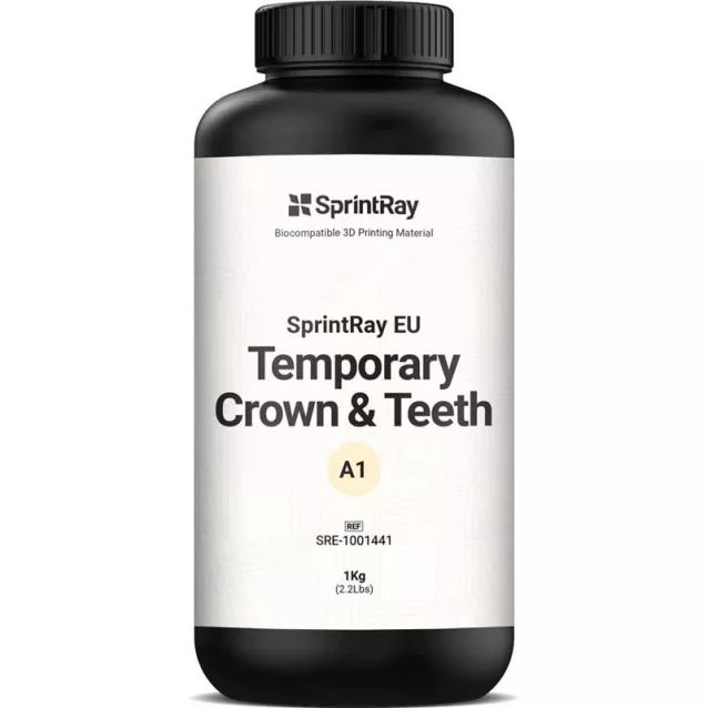 Spintray temporary crown & tooth - Le bidon de 1l - Teinte A1 - SprintRay