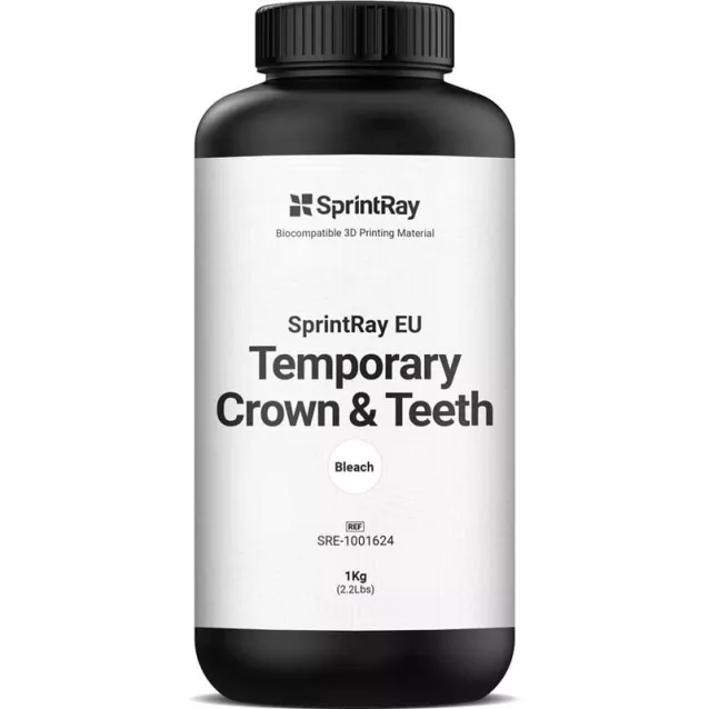 Spintray temporary crown & tooth - Le bidon de 1l - Teinte BLEACH - SprintRay