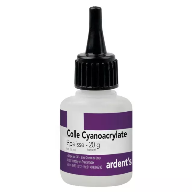 Colle cyanoacrylate TIT 06 épaisse - Le flacon de 20 g - Ethyl - ardent's