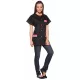 Tunique Femme Anita M Noir/Fuschia - Oury