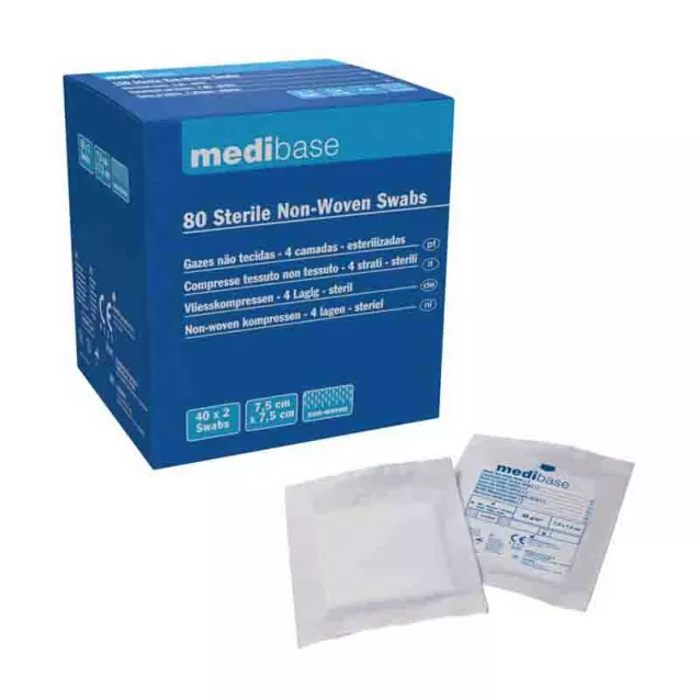 Comp. Nt. Ster. 7,5X7,5Cm 4Pli Med(40X2) - Le paquet de 40 sachets de 2 compresses- Medibase