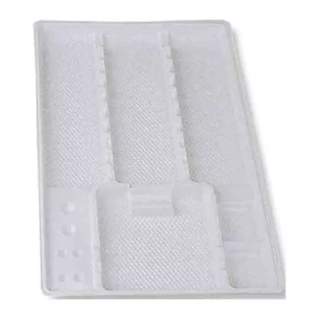 Plat Jet 28X18Cm Compart Lisses Med(400) - Medibase