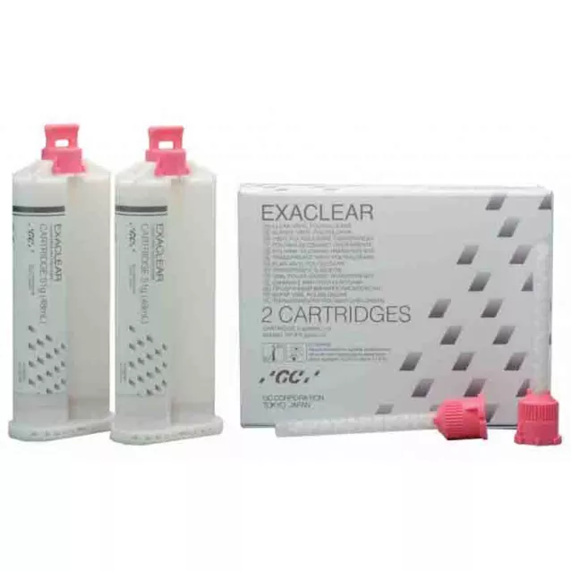 Exaclear Gc Cartouche (2X51G) - Le coffret comprend : 2 cartouches de 48 ml, 6 embouts mélangeurs.- Gc